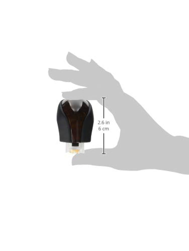 Amazon | トヨタ(TOYOTA) ウッド調シフトノブ ブラック 革 ×茶