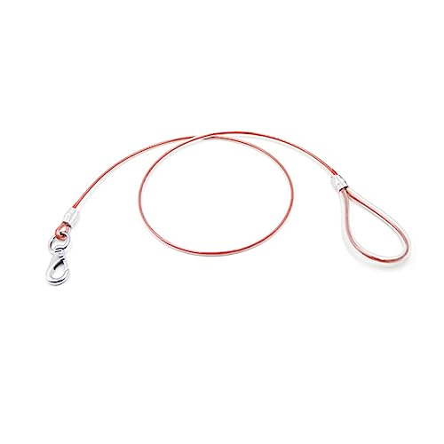 HOLIDYOYO Dog Leash Steel Wire 0.6x120cm Chew Training Lead for Dogs Outdoor Cable