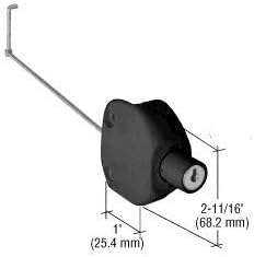 C.R. LAURENCE LLA2BL CRL Black Lokk-Latch "Series 2" for Square Post