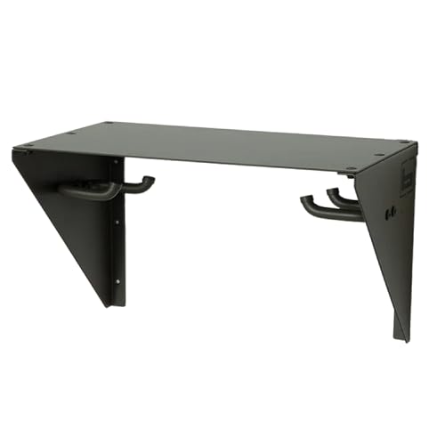 Banded Gear Shelf - Hunting Heavy-Duty Wall-Mounted Storage Rack with Top Shelf, Wader Hooks, and Mounting Hardware