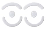 HUYUN 2 Sets White Rounded Curved Edges Mouse Feet Pads Skates Compatible for Logit G403/G603/G703 Mouse
