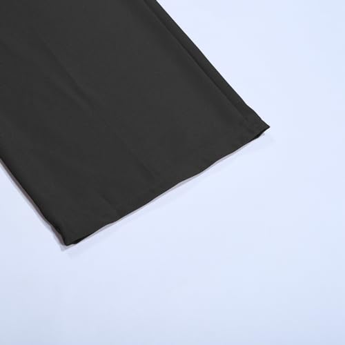 Dress Pants for Men Pleated Wide Leg Solid Button Suit Trousers Baggy Comfy Business Work High Waisted Clothes4