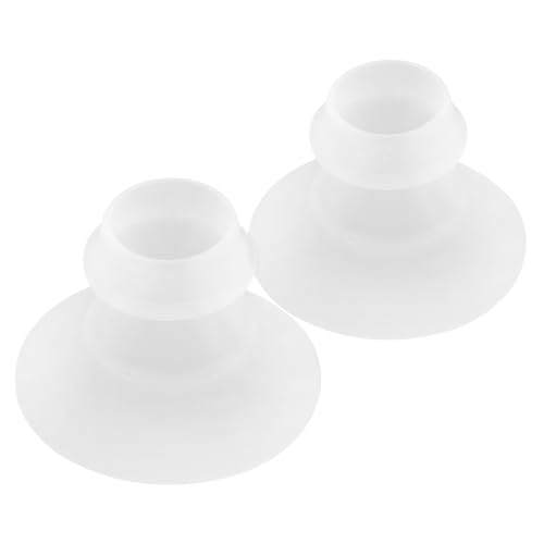 MOBUTOFU 2個 搾乳器コンバータ さく乳器の使い方 柔軟なシリコンフランジインサート ポンプフランジの快適さ ママコージーフランジ ポンプ交換部品 シリカゲル Transparent