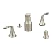 Moen T5220BN Eva Two-Handle Bidet Faucet, Valve Required, Brushed Nickel