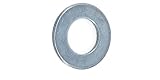 STURDFIX USS Flat Washers, Zinc Plated 1' (ID: 1.07', OD: 2.50', Thickness: 0.142'), 10 pcs, Suitable for use in Industrial, Repair, Maintenance, Construction, Lumber, Decks and Fence Building