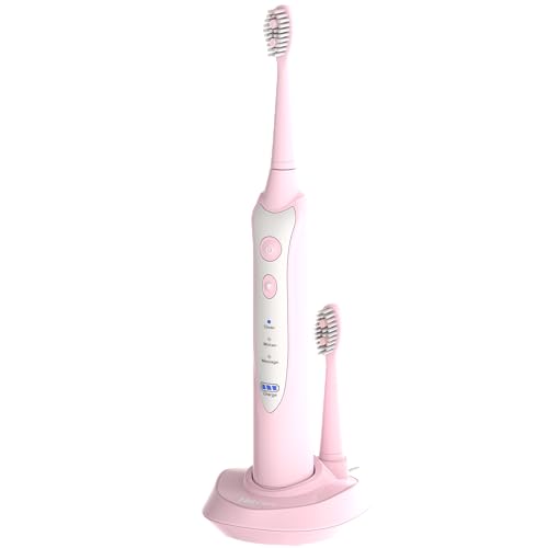 Brosse à dents soniques rose NetGen pour routine beauté