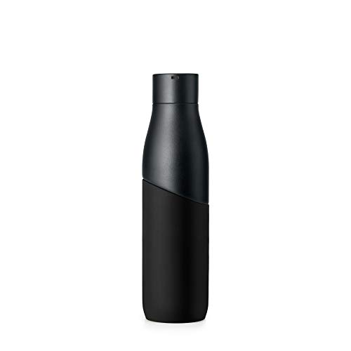 LARQ Bottle Movement PureVis 32 oz- Lightweight Self-Cleaning and Non-Insulated Stainless Steel Water Bottle with UV Water Purifier | Reusable & Travel Friendly, 1-Year Warranty, Black/Onyx - Image 4