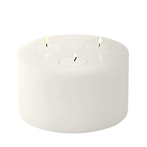 Edzard Candele tealight Cornelius per 3 Candele, Altezza 9 cm, Diametro di 16 cm, Resistente al Calore Fino a 90 Gradi