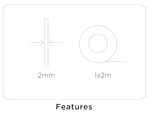 INNSPIRO EVA-Gummi, Grün, Rolle, 100 x 200 cm x 2 mm. Weit verbreitetes Material für Handwerk und Dekoration
