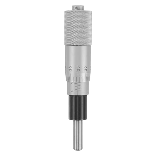 RUNROTOO Bore Measurement Tool - Metric Mechanical Micrometer Head with Round Tip for Machining Industrial Micrometer Manual Slide Table OD 0-25mm