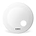 Evans EQ3 Resonant Coated White Bass Drum Head, 22 Inch