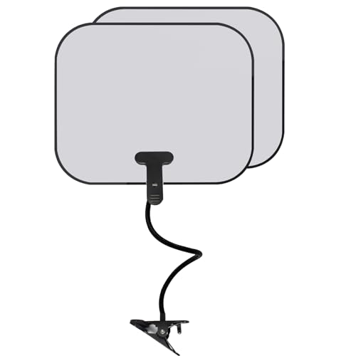 KeaJuidy 2 Pièces Pare-Soleil pour Ordinateur Portable à Clipser avec Flexibles et Réglables à Clipser Anti Reflet Laptop Sun Shade pour Ordinateurs Portables Tablettes