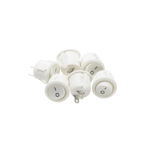 Interrupteur à bascule rond KCD1-105 pour restaurer vos lampes et petits appareils, x6