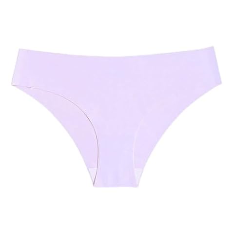 nonono Lodowa jedwabna bielizna damska seksowne sportowe trójkątne majtki szybkoschnące plus size stringi bezszwowe majtki dla kobiet, Fioletowy, M