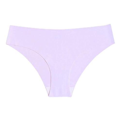 nonono Lodowa jedwabna bielizna damska seksowne sportowe trójkątne majtki szybkoschnące plus size stringi bezszwowe majtki dla kobiet, Fioletowy, M