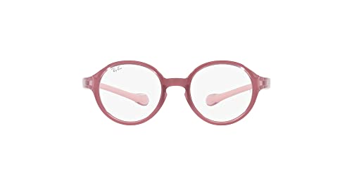 La mejor selección de Lentes Ray Ban Rosas comprados en linea. 42 Ray-Ban Ry9075vf - Marcos redondos para anteojos graduadas para niños, Fucsia en goma rosa/lente demo, 46 mm
