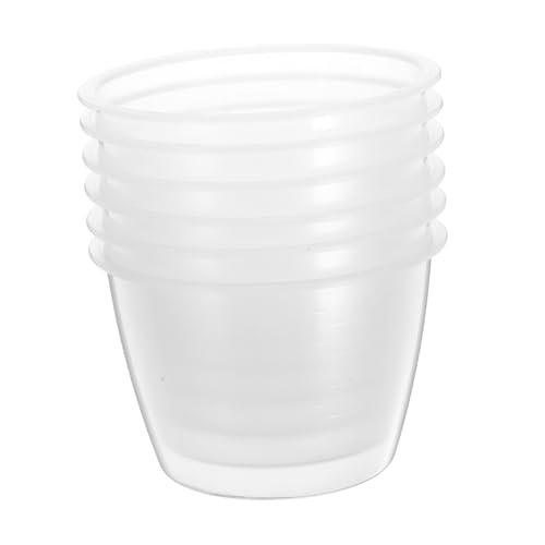 VERDANVERSE 6個 クリア計量カップ 電飯鍋用米計量カップ 滑らかで掃除簡単 重ねて収納可能 水や米の測定に