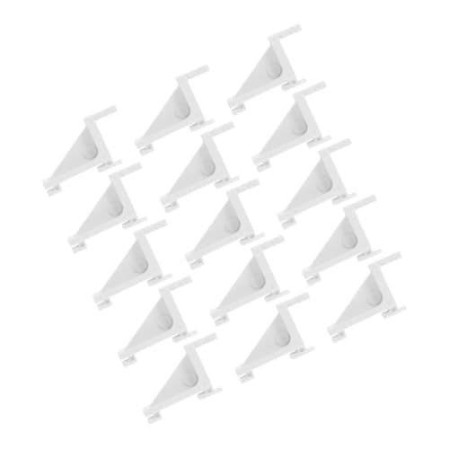 Ipetboom 15 piezas Clips de Plástico Reutilizables para Estante de Frigorífico Soportes y Ganchos para Organizador de Congelador Recambios para Refrigerador Fáciles de Instalar y