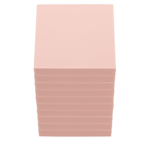 ibasenice Briques en Caoutchouc Rose Compactes pour Fabrication de 10 Pièces Blocs de Bricolage pour Gravure Manuelle pour École et Maison
