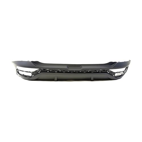 Image of Compatible with Hyundai Tucson 2022-2024 Rear Bumper Cover | Primed, Without Parking Sensor Holes, For USA Built SE & SEL Models, Ready to Paint, OEM 86612CW000, HY1100251