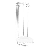 STAHAD 1satz Edelstahl Grillspieß Halter Skewer Hanger Bbq Hängend Wiederverwendbar Platzsparend für Camping Garten Grillen