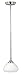 Vaxcel P0132 Grafton 1 Light Mini Pendant, Satin Nickel Finish