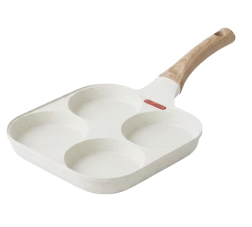 VENTEO - Poêle Pancake Multi Compartiments | Poêle Inox Compatible Poêle Induction | Revêtement Aluminium | Cuisson Uniforme Omelettes Pancakes Œufs Bacon...