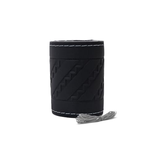 Image of Leather 25CM Universal Fit Car Steering Wheel Cover, Elastic Breathable and Odorless (Silver-8)