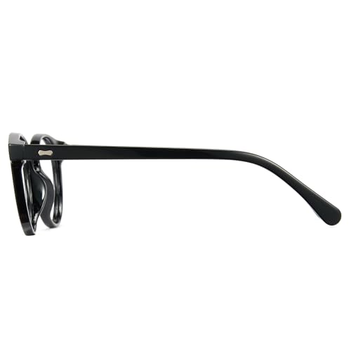 Image of Cyxus Blue Light Blocking Glasses Women Men Circle Round Chunky Retro Frame Eyeglasses for Computer Gaming 8238