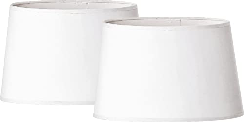 Ovaler Lampenschirm Mit Rosen-Motiv – Metall, Weiß, Für E27-Fassung