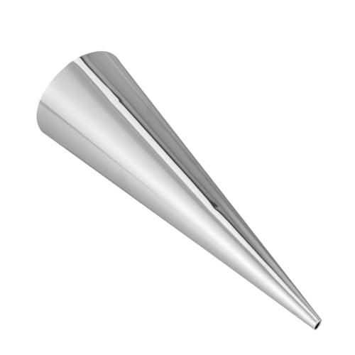 GRIRIW 6pcs Stainless Steel Croissant Molds Spiral Baking Tool for Shaped Horns Easy to Stackable