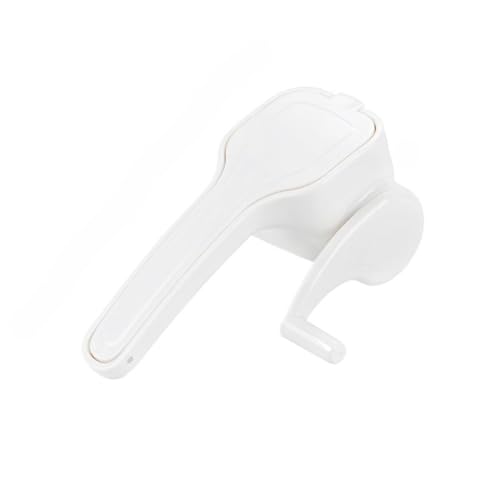 Rallador de queso giratorio manual, blanco, de mano con placa de presión, 18,5 cm x 12 cm