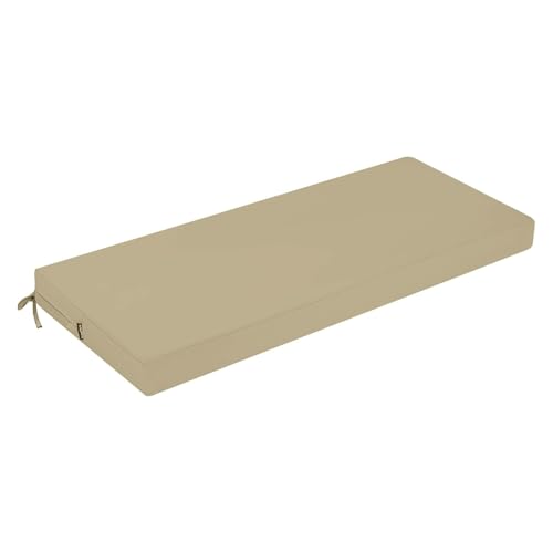 Coussin de banc imperméable extérieur 150x50 cm pour assise de jardin 2-3 places