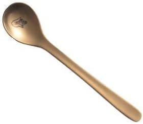 Flatware Silverware Set, 1/4/6/8/10/12pcs 304 Stainless Steel Matte Gold Corn Stirring Spoon Small Spoon Coffee Stirring Spoon, Tableware Cutlery Set(12 Pieces)