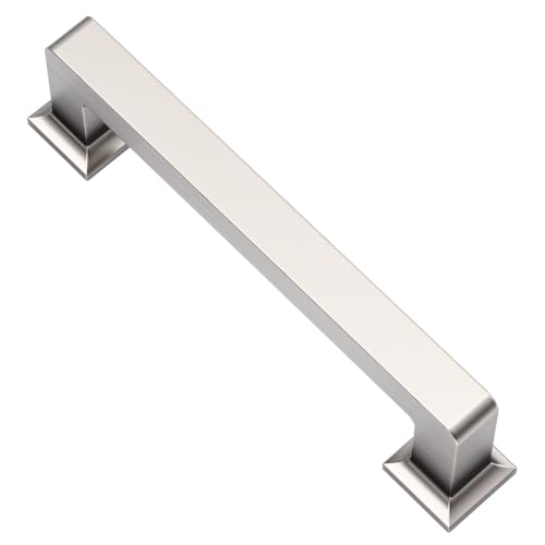 Alzassbg 4" Brushed Satin Nickel Cabinet Pulls 10 Pack, AL3046SN