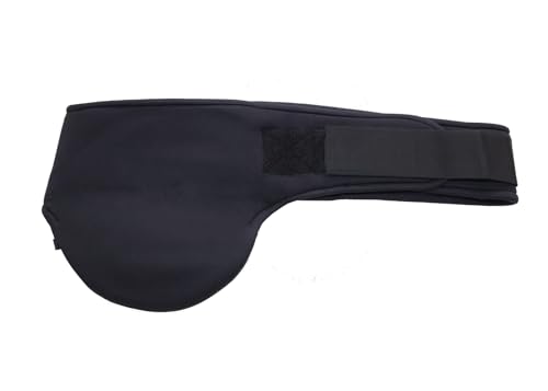 AZAORY Vertical Neoprene Stoma Belt – Adjustable Ostomy Bag Support Belt for Colostomy, Ileostomy – Comfortable Stoma Support for Outdoor & Sports Use (Size 5 = 38" to 40" inches, Left Side Stoma)