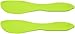 Linden Sweden Multi Purpose Spreaders Set of 2, Lime Green - Versatile Butter Knife for Soft Cheese, Peanut Butter, Frosting and More - Safe for Kids - BPA-Free and Dishwasher-Safe - Made in Sweden