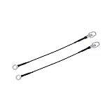 A ABSOPRO Car Rear Tailgate Cables Lift Gate Support Straps Fit for Ford for Ranger Pickup Truck - Pack of 2 Black Item Replacement