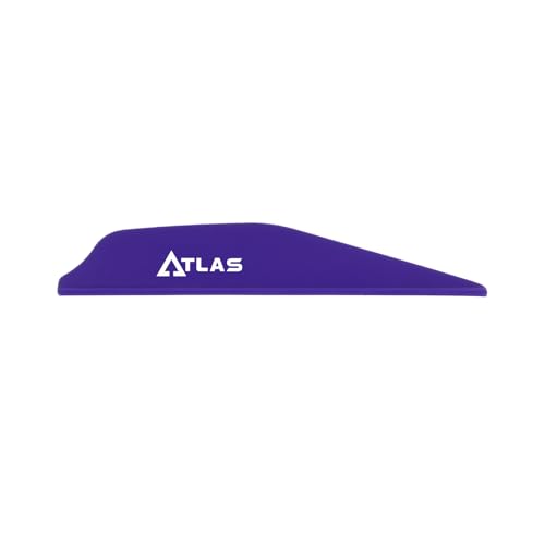 Bohning Atlas AR 1000 Vane de 7,1 cm violet en lot de 100 pour la stabilisation des flèches
