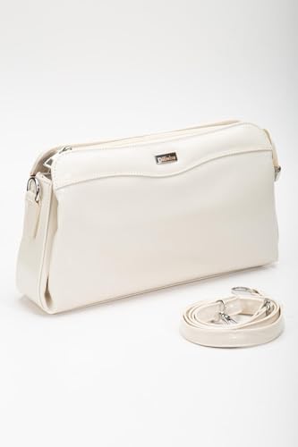 Kadın Portföy Cüzdan Çanta Ten Rugan 3 Bölmeli Uzun Kısa Askılı - Görsel 2