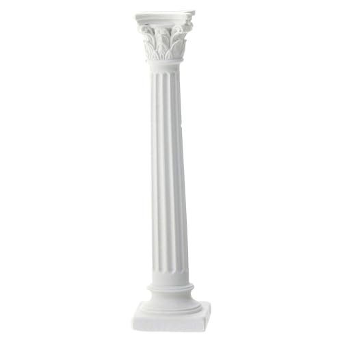 Column with Corinthian Capital, Plaster to Paint, for Neapolitan Nativity Scene, 10 cm