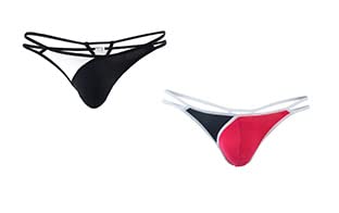 Mens Polyester and Spandex Full Coverage Thong (Pack of 2) Underwear-image-44