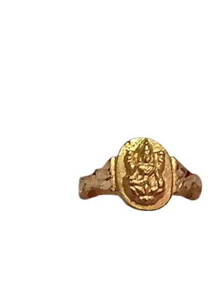 Panchaloha Lakshmi Ring for Women and Men, No Polish, Size 13-14
