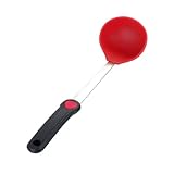 Photo Gallery mikinona cucchiaio da zuppa in silicone rosso con manico lungo ergonomico utensile da cucina leggero e resistente per uso e Photo Gallery mikinona cucchiaio da zuppa in silicone rosso con manico lungo ergonomico utensile da cucina leggero e resistente per uso e