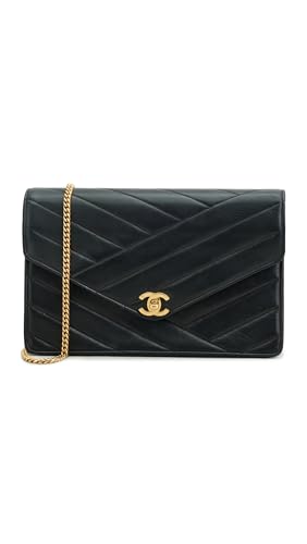 Shopbop Archive Women's Pre-Loved Chanel Lambskin Shoulder Bag, Black, One Size