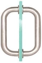 C.R. Laurence CRL 8" Polished Nickel (BM Series) Tubular Back-to-Back Pull Handle with Metal Washers