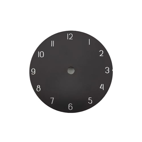 Cadran de montre de 28.5mm argent compatible mouvement NH35 et NH36