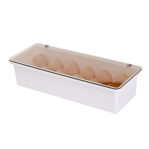 Organisateur d'œufs pour Réfrigérateur,Porte-œufs de Réfrigérateur Tiroir avec 12 Compartiments - Organisateur de Rangement Pour Congélateur Cuisine Armoire Banc
