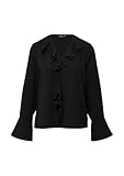mit langen Ärmeln s.Oliver BLACK LABEL Volant-Bluse mit Langen Ärmeln schwarz 32