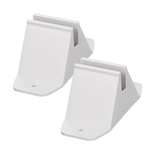 Toddmomy 2 Pz Base di Supporto per Recinzione Piedini di Sostegno Bianca in Plastica Set di Basi Resistenti per Recinzione da Giardino Accessori per Cortile e Fai da Te Facile da Montare